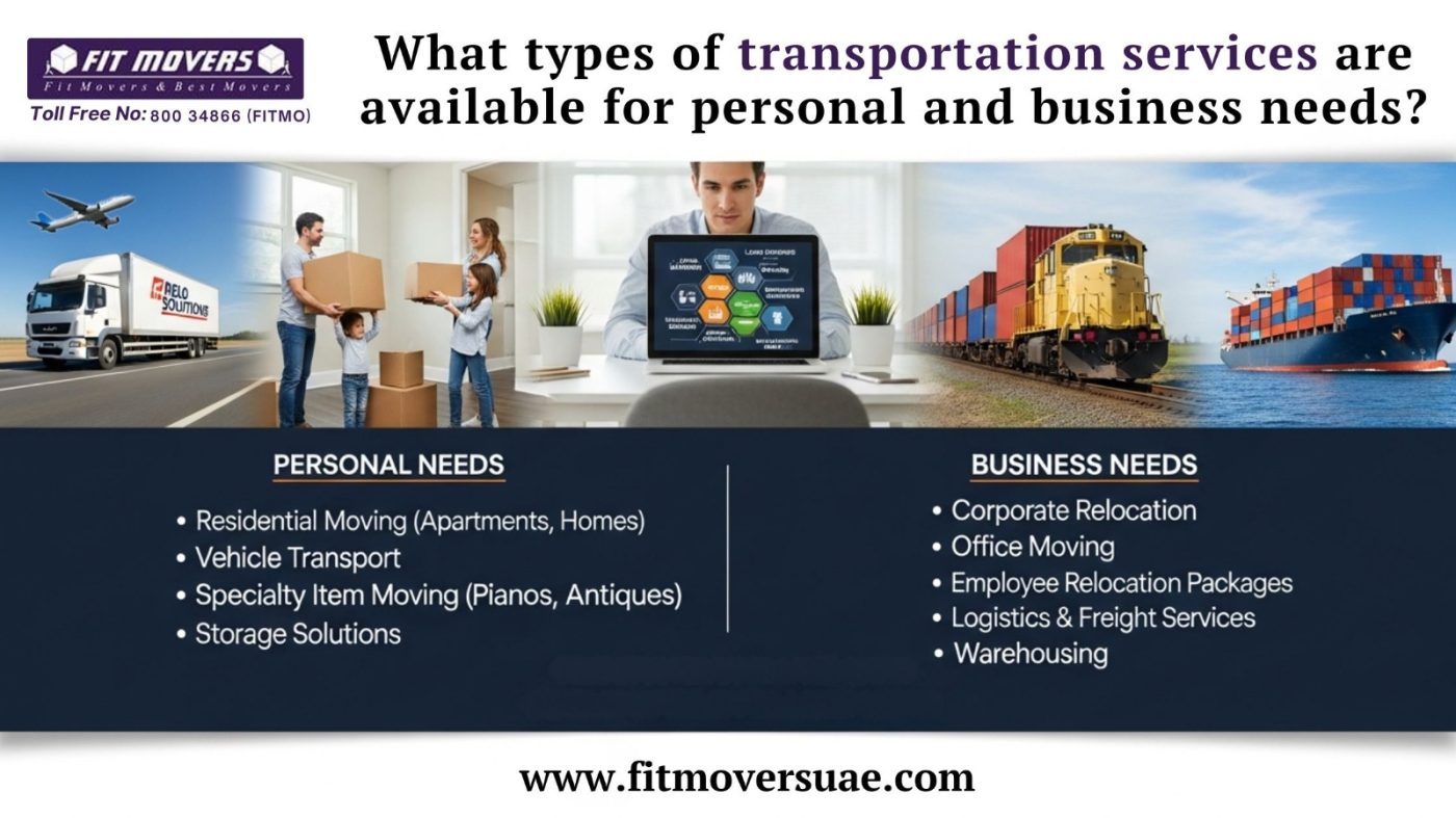 What types of transportation services are available for personal and business needs?